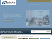 Tablet Screenshot of damborianainmobiliaria.com